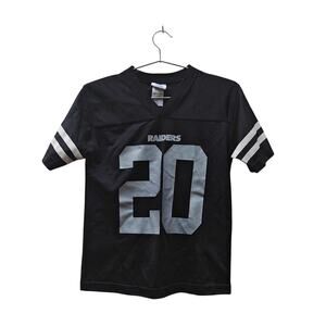 Kids Raiders Jersey NFL Team Apparel #20 McFadden Black Youth L (8) V-Neck Mesh